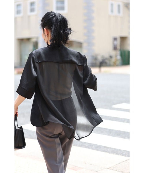 美品 KEIKO KISHI レイヤード ウール ボアジャケット 黒 サイズ2 2wayストレッチ テーラードジャケット 黒 セットアップ着用可