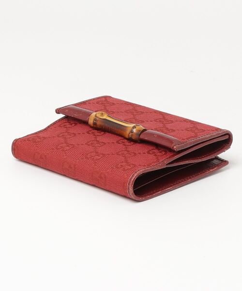 GUCCI グッチ 二つ折財布 バンブーシリーズ レザー製 GUCCI グッチ 二つ折財布 バンブーシリーズ レザー製 - メルカリ