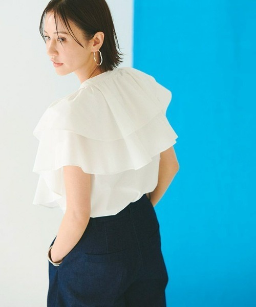 「RASW」 半袖ブラウス M ブラック レディース