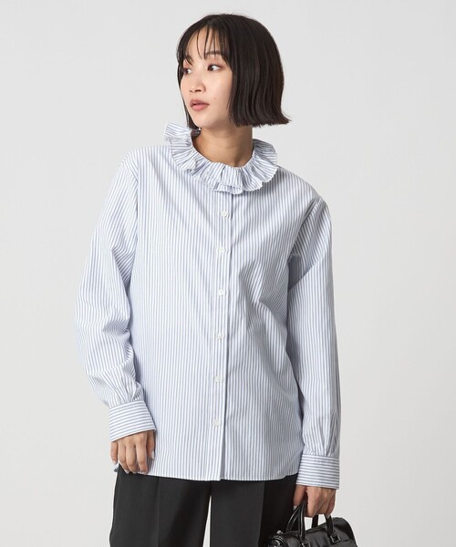 ユナイテッドアローズ別注 ダリア dahl'ia フリルチェックブラウス 1500025S0394_l1_a001.jpg