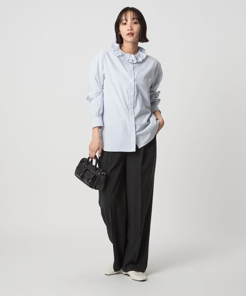 dahl'ia（ダリア） ブラウス シャツ 「別注」「dahl'ia」フリル エン