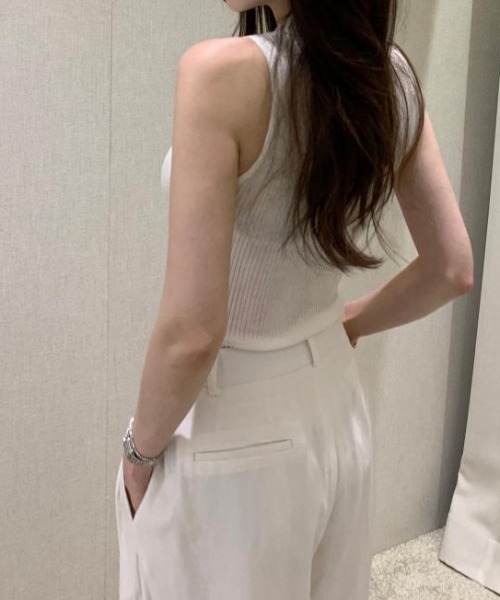 FAVORITO ニット セーター ノースリーブニットトップス レディース