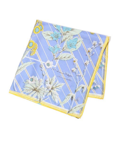 manipuri 花柄 大判スカーフ manipuri｜シルク ダイヤ型 スカーフ diamond-shaped-scarf-tr