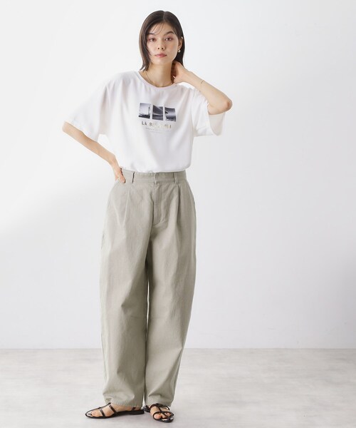 THE SHOP TK パンツ バレルレッグパンツ レディース : ZOZOTOWN Yahoo