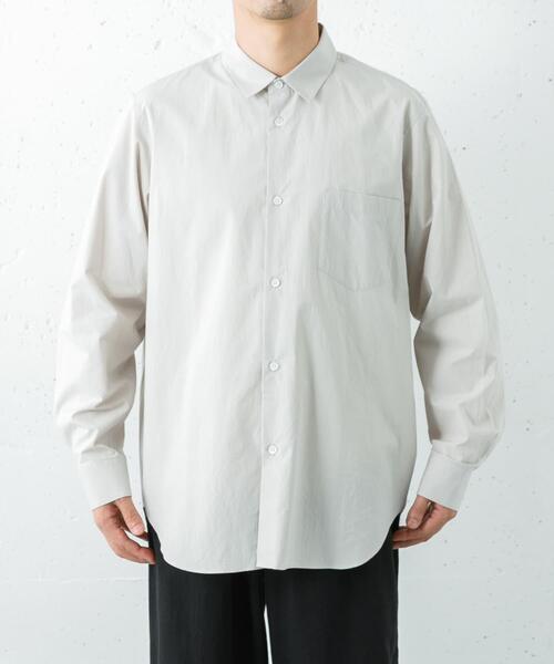 ATON（エイトン） シャツ ATON SUVIN BROAD STANDARD SHIRTS メンズ