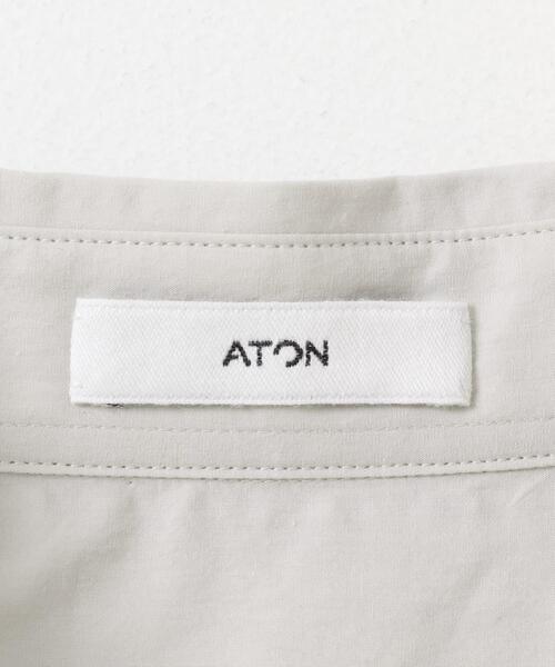 ATON（エイトン） シャツ ATON SUVIN BROAD STANDARD SHIRTS メンズ
