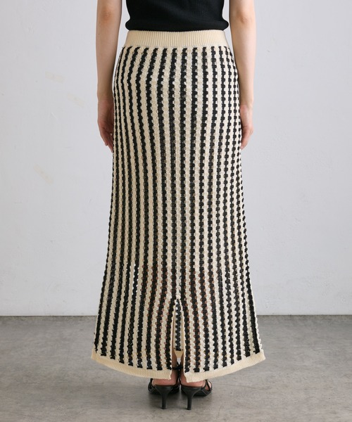 「PUAL CE CIN」 ニットスカート FREE アイボリー レディース_画像4