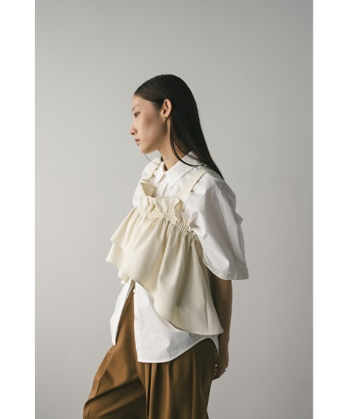 STYLEMIXER ブラウス シャツ アシンメトリーフリルビスチェ