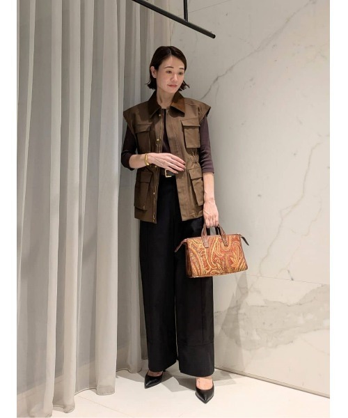 パンツ ミリタリーツイルハイウェストパンツ レディース | allureville | 19