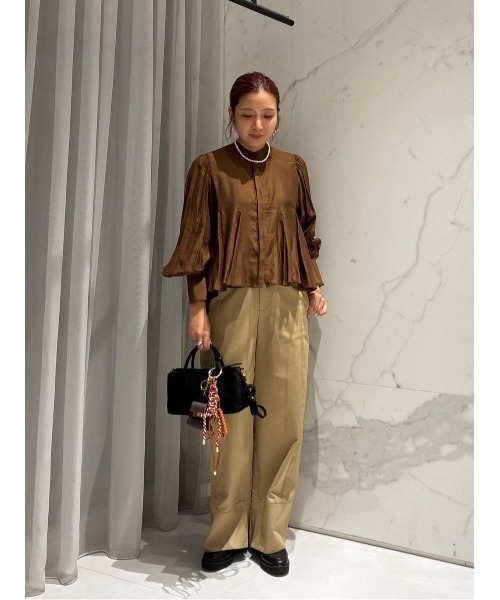 パンツ ミリタリーツイルハイウェストパンツ レディース | allureville | 07