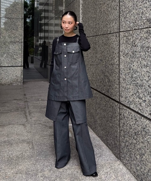 アドーア（ADORE）/◆デニムライクストレッチブラウス ADORE（アドーア） ブラウス シャツ デニムライクストレッチブラウス