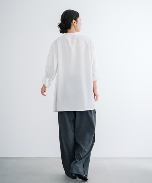 「ANNA LUNA」 7分袖チュニック MEDIUM オフホワイト レディース_画像4