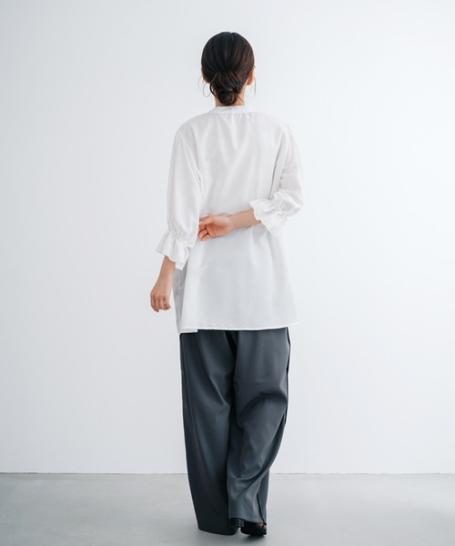 「ANNA LUNA」 7分袖チュニック MEDIUM オフホワイト レディース_画像5