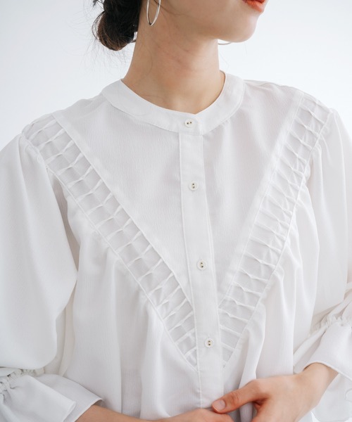 「ANNA LUNA」 7分袖チュニック MEDIUM オフホワイト レディース_画像8