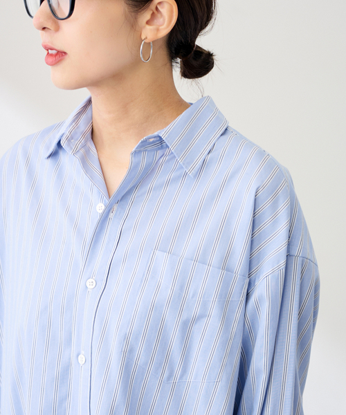 FRAMeWORK（フレームワーク） ブラウス シャツ コットンロングシャツ