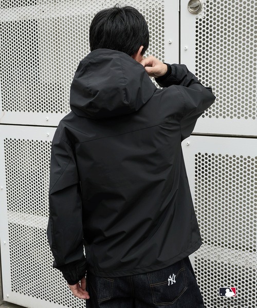 Perushu ブルゾン アウター × MLB コラボダブルジップシェルフード