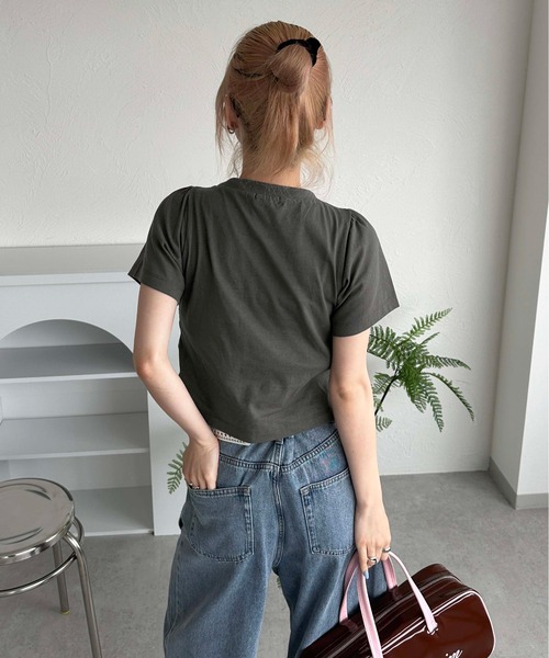 「sedacle girl」 半袖カットソー FREE オフホワイト レディース_画像9