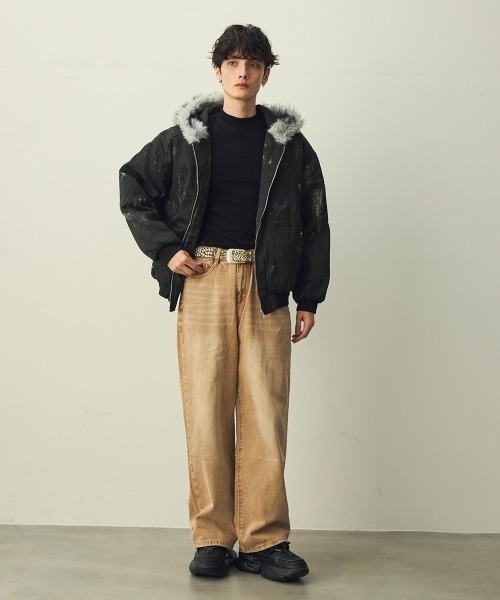 Shoowtime（ショウタイム） ブルゾン アウター Vintage eco-fur hoodie