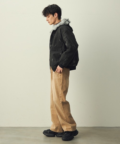 Shoowtime（ショウタイム） ブルゾン アウター Vintage eco-fur hoodie