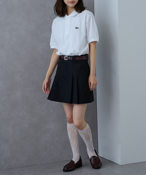 「LACOSTE」 半袖ポロシャツ S ネイビー メンズの画像