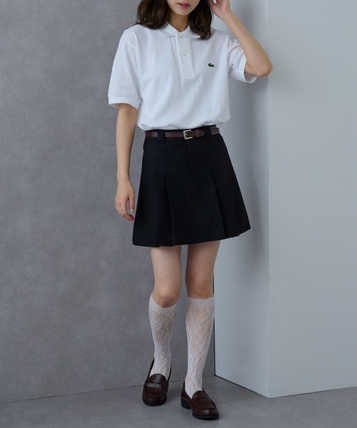「LACOSTE」 半袖ポロシャツ S ネイビー メンズの画像