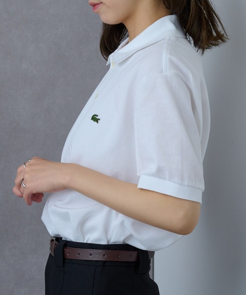 「LACOSTE」 半袖ポロシャツ S ネイビー メンズの画像
