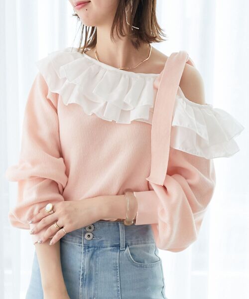 MAJESTIC LEGON（マジェスティックレゴン） ニット セーター フリル