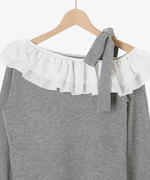 MAJESTIC LEGON（マジェスティックレゴン） ニット セーター フリル