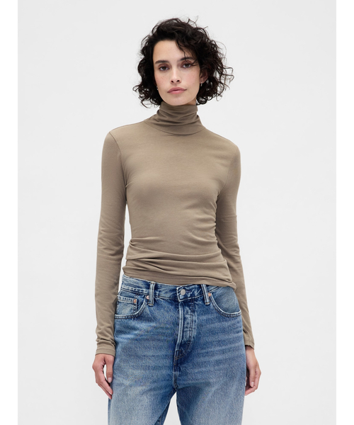 GAP（ギャップ） tシャツ フェザーウェイト タートルネックカットソー
