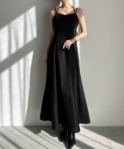 Meiru ワンピース ショートニット＋マーメイドキャミワンピースset