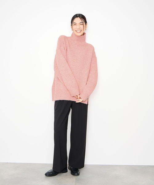 今季2014a/w♡タートル肩出しニット WEB限定】YAK BLEND ハイネック ニット / J.PRESS LADIES