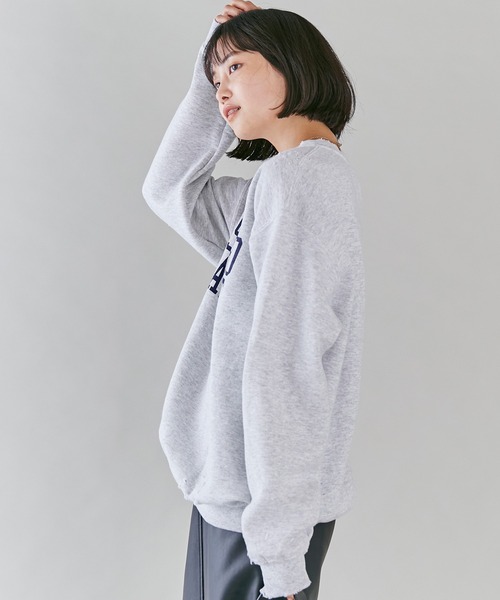 「SCREEN STARS」 スウェットカットソー M アッシュグレー レディース_画像5