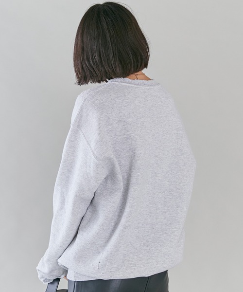 「SCREEN STARS」 スウェットカットソー M アッシュグレー レディース_画像8