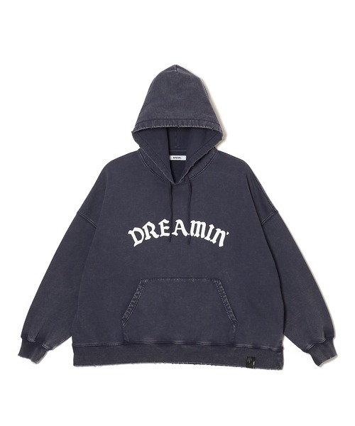 パーカー GARMENT DYE WIDE PULLOVER HOODIE メンズ