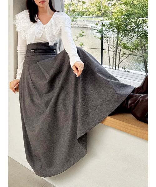 dazzlin（ダズリン） ワンピース レースケープバックルワンピース