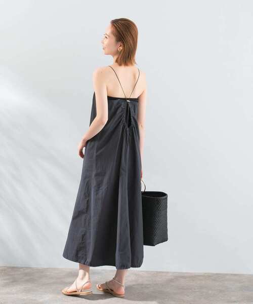 「le」 キャミソールワンピース FREE チャコールグレー レディース_画像3