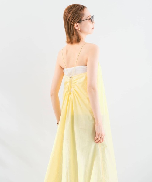 「le」 キャミソールワンピース FREE チャコールグレー レディース_画像6