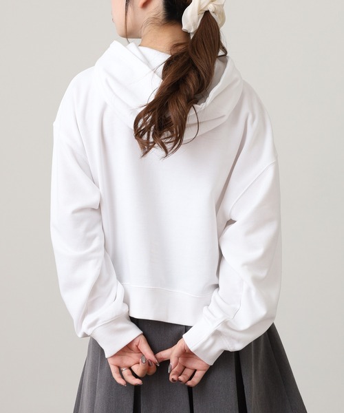 L'EQUIPE - 元値２万弱　FILA L'EQUIPEフード付きパーカー ホワイト　フィラ FILA（フィラ） パーカー プリント 長袖パーカー スウェット フーディ