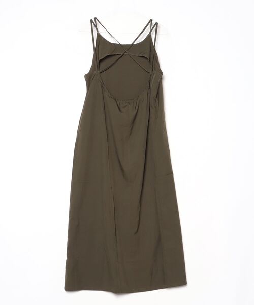 「SallyLunn」 キャミソールワンピース FREE カーキ レディース_画像2