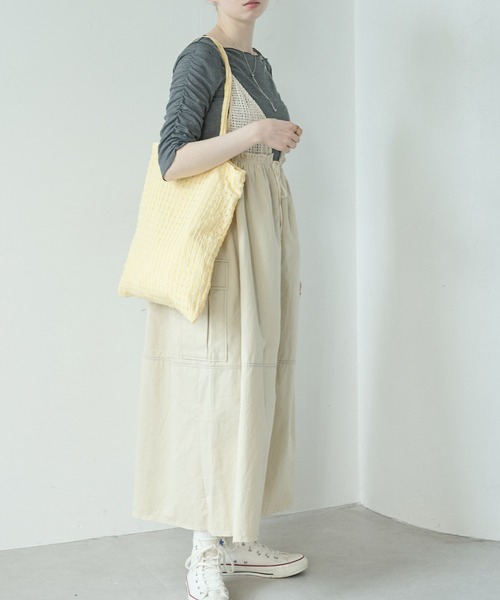 「Crisp」 キャミソールワンピース FREE アイボリー レディース_画像3