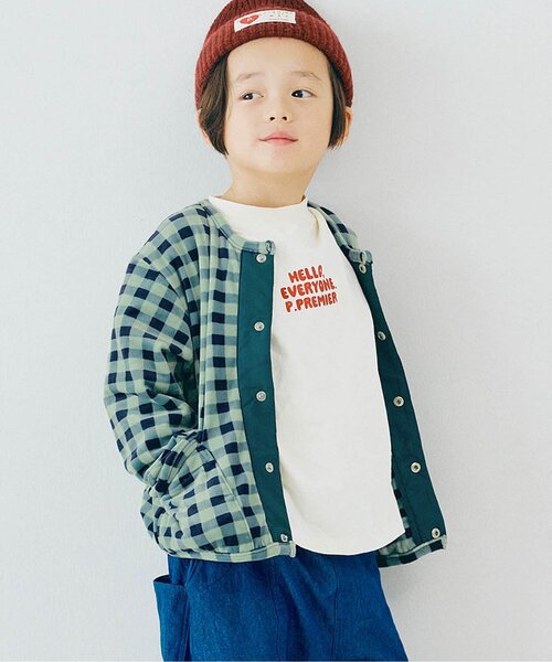 カーディガン  「ジュニア対応」ベロアタッチのメルティ起毛フリーススナップカーディガン キッズ 子供服 男の子 女の子 | p.premier | 03