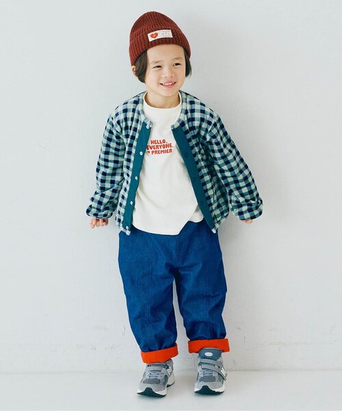 カーディガン  「ジュニア対応」ベロアタッチのメルティ起毛フリーススナップカーディガン キッズ 子供服 男の子 女の子 | p.premier | 18