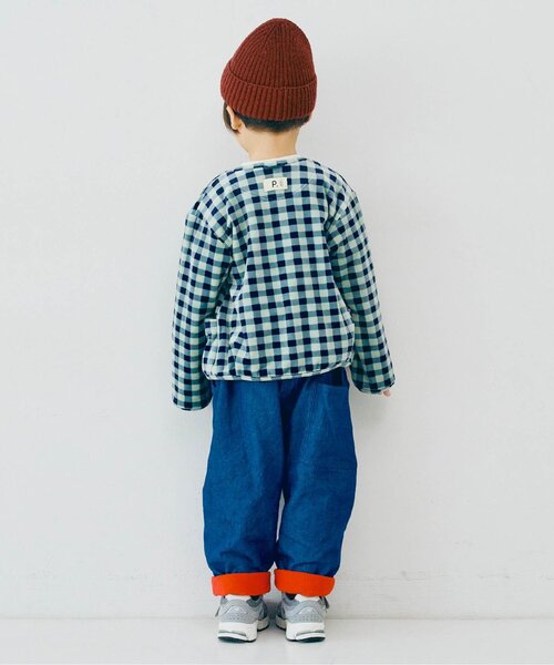 カーディガン  「ジュニア対応」ベロアタッチのメルティ起毛フリーススナップカーディガン キッズ 子供服 男の子 女の子 | p.premier | 19