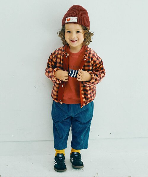 カーディガン  「ジュニア対応」ベロアタッチのメルティ起毛フリーススナップカーディガン キッズ 子供服 男の子 女の子 | p.premier | 23