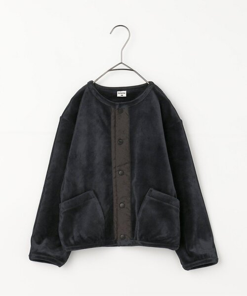 カーディガン  「ジュニア対応」ベロアタッチのメルティ起毛フリーススナップカーディガン キッズ 子供服 男の子 女の子 | p.premier | 08