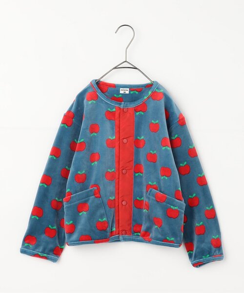 カーディガン  「ジュニア対応」ベロアタッチのメルティ起毛フリーススナップカーディガン キッズ 子供服 男の子 女の子 | p.premier | 17