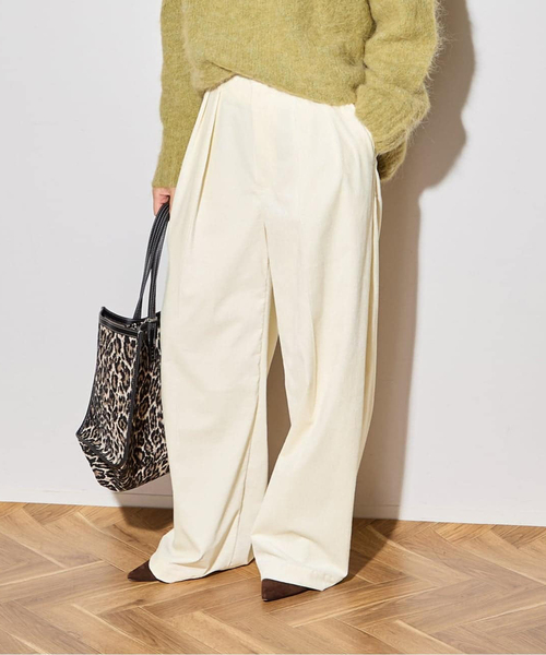 L’ESSAGE　ジャーナルスタンダード　ストレッチコーデュロイ　2タックパンツ journal standard L'essage パンツ 「追加3」ストレッチコーデュロイ 2