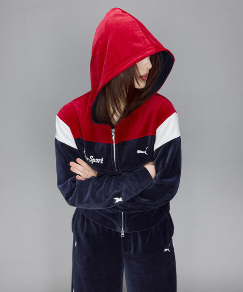 PUMA × MASU T7 SHORT TRACK HOODIE S MASU(エムエーエスユー)PUMA X MASU T7 SHORT TRACK HOODIE- NEW NAVY