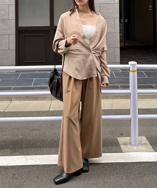 ドゥ アルシーヴ（Doux archives）/ヴィンテージサテン２ＷＡＹシャツ DOUX ARCHIVES（ドゥアルシーヴ） ブラウス シャツ ヴィンテージサテン