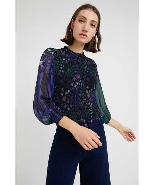 「Desigual」 長袖ブラウス X-SMALL ブラック レディース_画像2